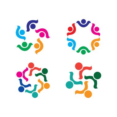 People Icon çalışma grubu Vektör illüstrasyon tasarımı