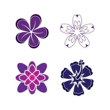 çiçek vektör tasarım şablonu çizimi