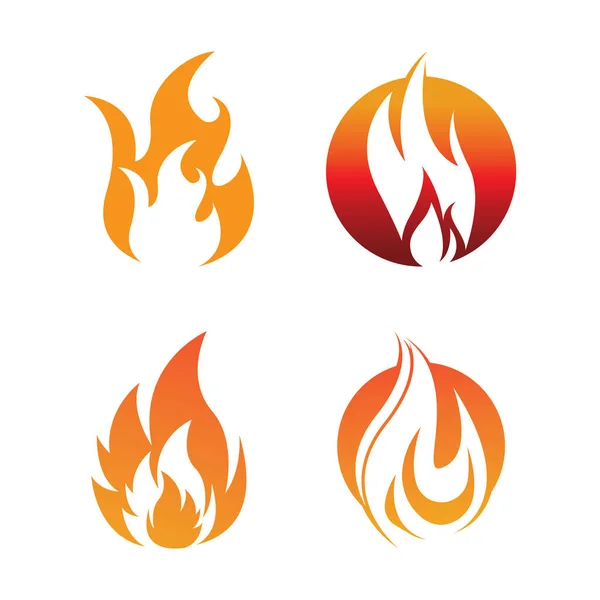 Εικόνα Σχεδίου Λογότυπου Πυρκαγιάς Και Διάνυσμα Εικονιδίου Συμβόλου Πυρκαγιάς — Διανυσματικό Αρχείο
