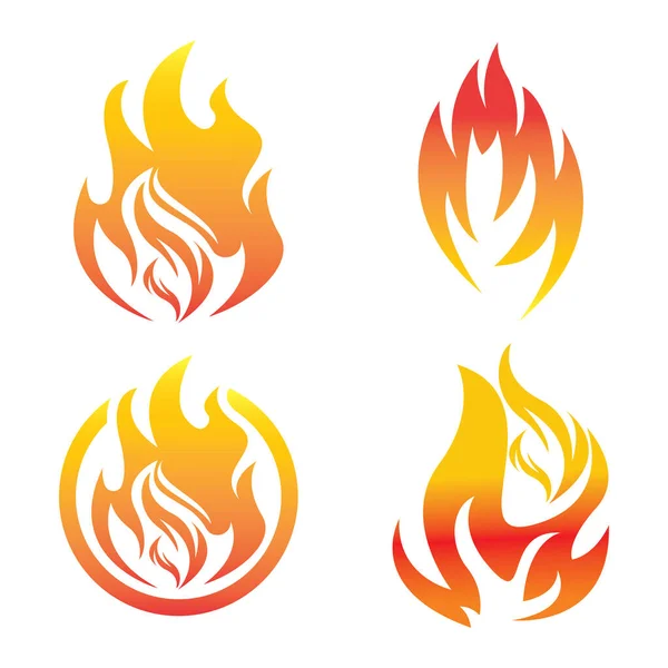 Design Loga Požáru Ilustrace Vektor Symbolu Požáru — Stockový vektor