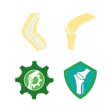Joint bones vector logo design for orthopedic clinics and diagnostic centers