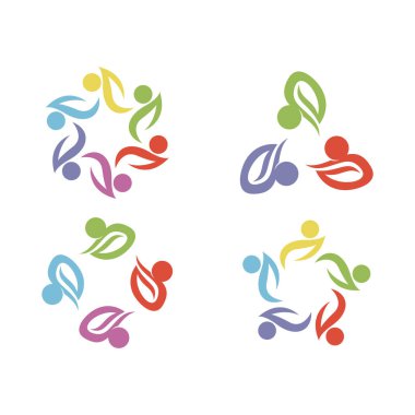 People Icon çalışma grubu Vektör illüstrasyon tasarımı