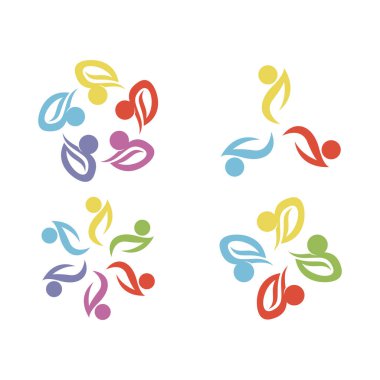 People Icon çalışma grubu Vektör illüstrasyon tasarımı