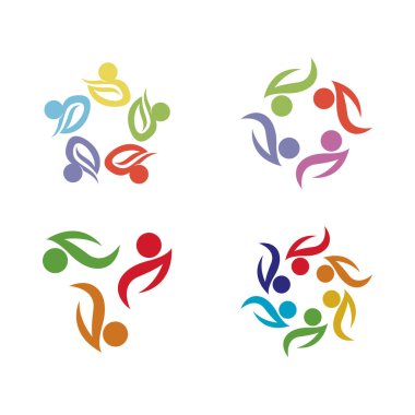 People Icon çalışma grubu Vektör illüstrasyon tasarımı