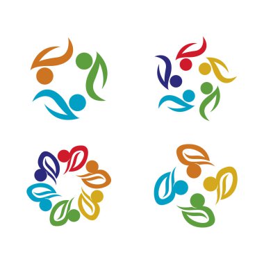 People Icon çalışma grubu Vektör illüstrasyon tasarımı