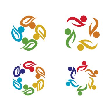 People Icon çalışma grubu Vektör illüstrasyon tasarımı