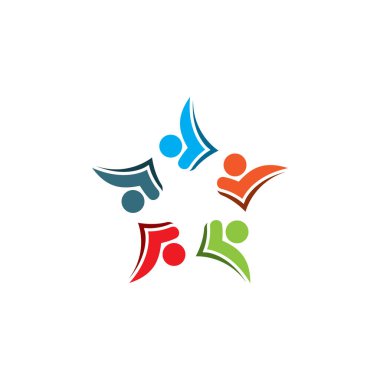 People Icon çalışma grubu Vektör illüstrasyon tasarımı