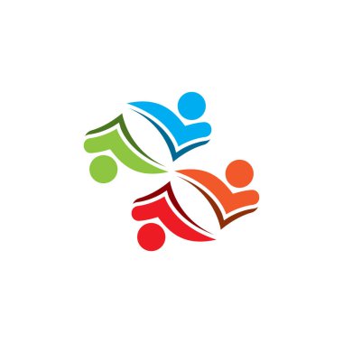 People Icon çalışma grubu Vektör illüstrasyon tasarımı