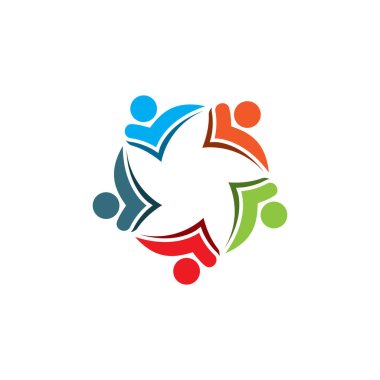 People Icon çalışma grubu Vektör illüstrasyon tasarımı