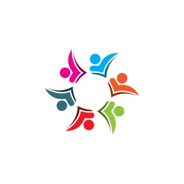 People Icon çalışma grubu Vektör illüstrasyon tasarımı