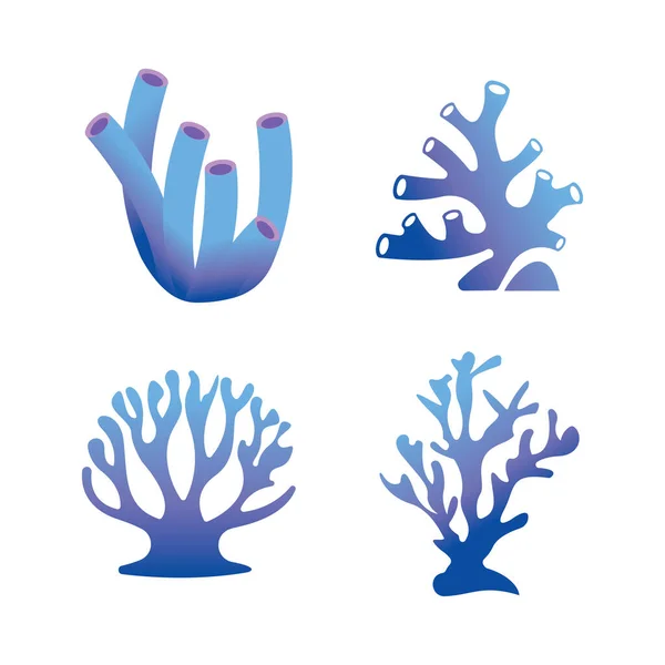 stock vector Corals icon logo design and symbol illustration vector