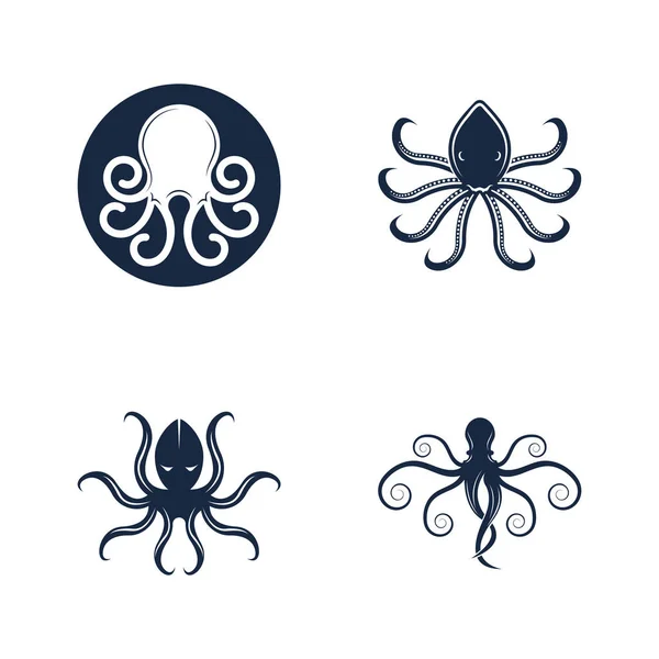 stock vector Octopus logo vector design and illustration template