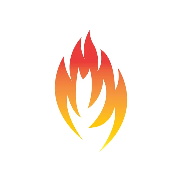 Logotipo de vetor de ícone de fogo ardente vermelho design retrô clássico