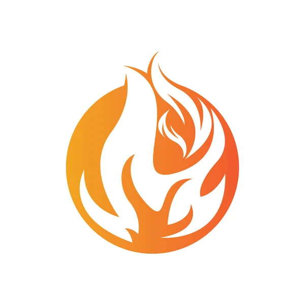 Fire Logo Design Illustration Fire Symbol Icon Vector — Stock Vector