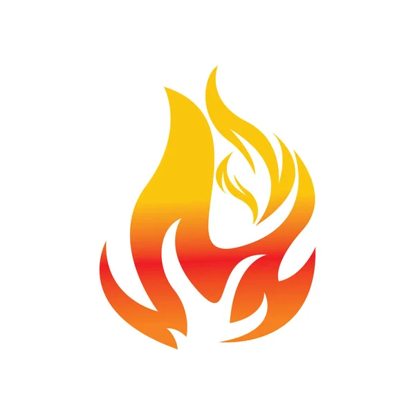 Gambar Desain Logo Kebakaran Dan Vektor Ikon Simbol Api - Stok Vektor