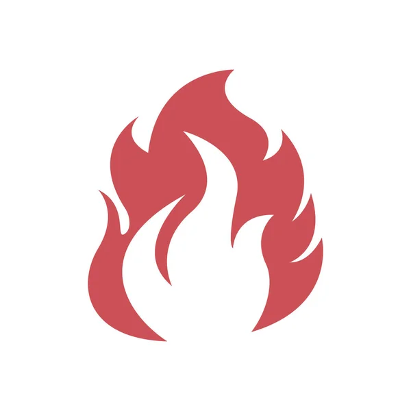 Gambar Desain Logo Kebakaran Dan Vektor Ikon Simbol Api - Stok Vektor