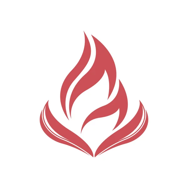 Diseño Logotipo Fuego Ilustración Símbolo Fuego Vector Icono — Archivo Imágenes Vectoriales