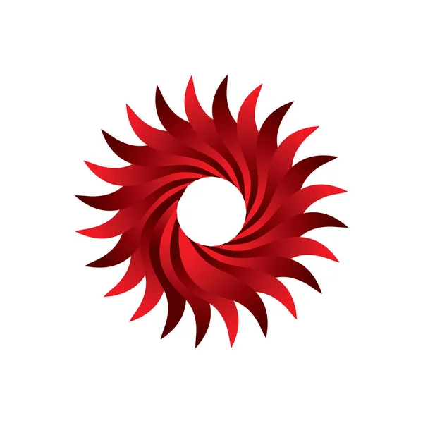 Vortex Logotipo Símbolo Ícone Ilustração Design Vetor — Vetor de Stock