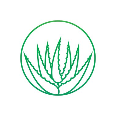 Aloe Vera logo icon design symbol beauty skin care