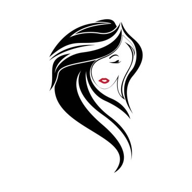 Kadın güzelliği, güzellik salonu, spa, saç minimalist logo tasarımı ilham