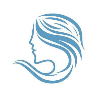 Kadın güzelliği, güzellik salonu, spa, saç minimalist logo tasarımı ilham