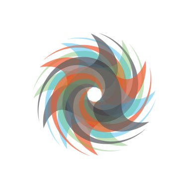 Girdap logo simgesi çizim vektörü