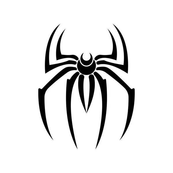 Örümcek Logosu Tasarım Vektör Şablonu — Stok Vektör
