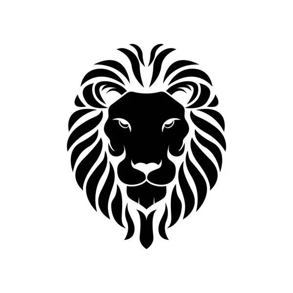 Leeuw Hoofd Logo Template Vector Pictogram Illustratie — Stockvector