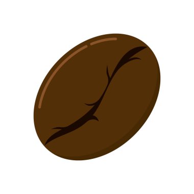 kahve çekirdeği simgesi vektör çizimi şablonu