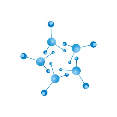 Nöron logo tasarım şablonu düz vektör