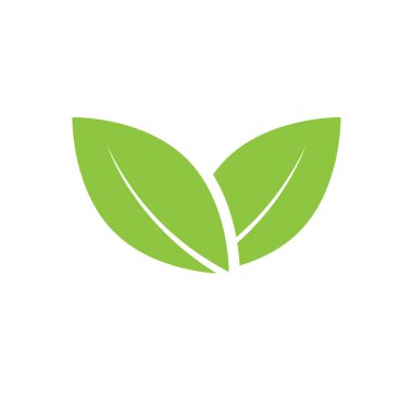 Yeşil ağaç yaprağı doğa logo resimleri çizim tasarımı