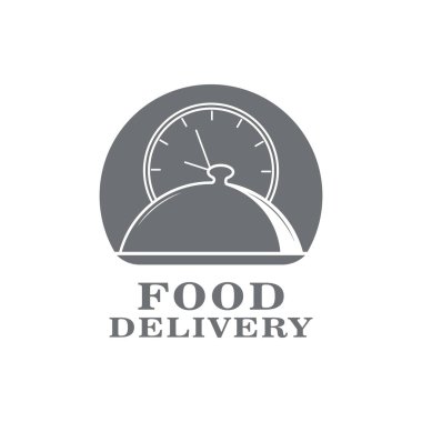 Yemek Teslimatı Fast Food Logo Vektör Simgesi