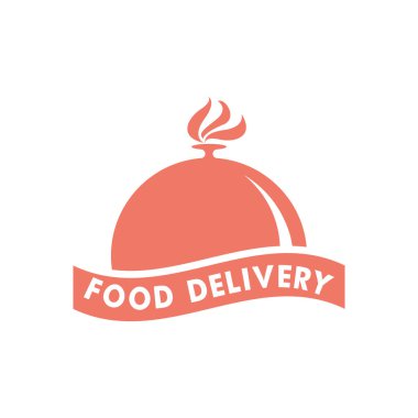 Yemek Teslimatı Fast Food Logo Vektör Simgesi