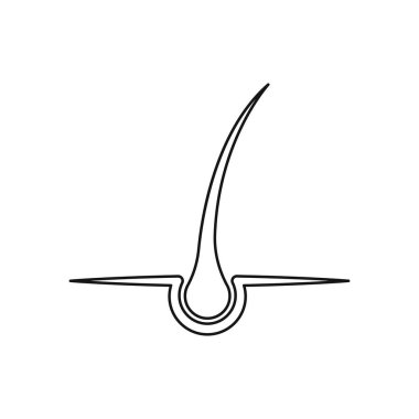 stil saç kesimi ikonu vektör illüstrasyon tasarımı