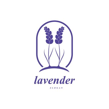 Güzel lavanta çiçeği ikonu vektör çizimi