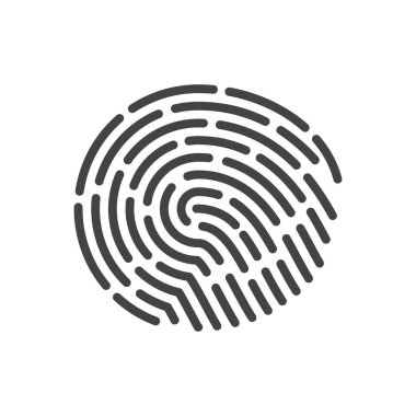 Fingerprint logo vector illustration icon template