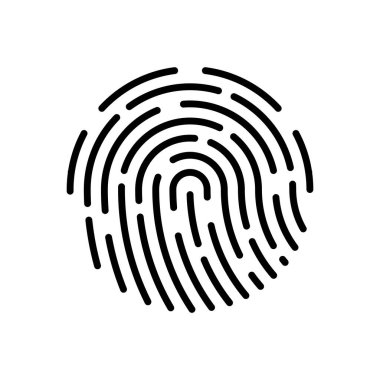 Fingerprint logo vector illustration icon template