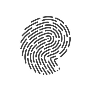 Fingerprint logo vector illustration icon template