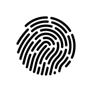 Fingerprint logo vector illustration icon template