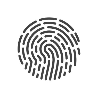 Fingerprint logo vector illustration icon template