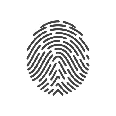 Fingerprint logo vector illustration icon template