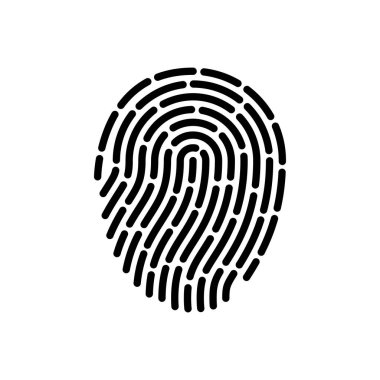 Fingerprint logo vector illustration icon template