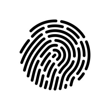 Fingerprint logo vector illustration icon template