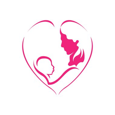 Hamile logo şablonu vektör resimleme tasarımı