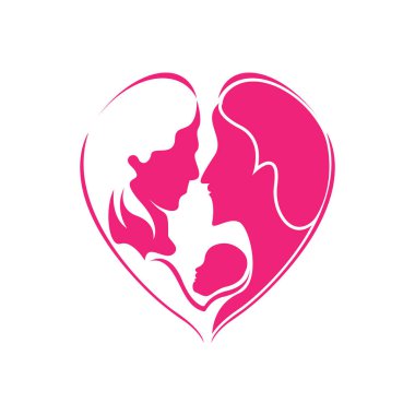 Hamile logo şablonu vektör resimleme tasarımı