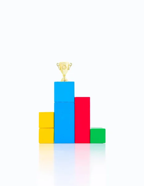 Google Seo Analytics Chart Golden Goblet Top Современный Цифровой Маркетинг — стоковое фото