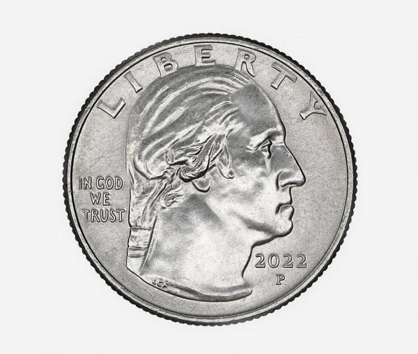 Обновленный портрет Джорджа Вашингтона на монету в четверть доллара США 2022 года
