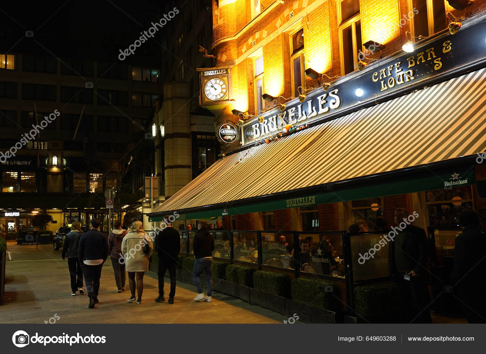 Dublin Ireland March 2023 Colorful Bars Temple Bar Area Dublin Stock Editorial Photo © spirope