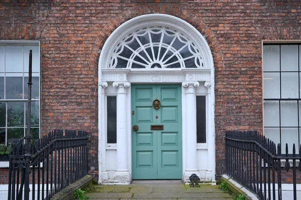 Georgian Style Architecture Front Door Townhouse Used Residence Offices — Stock Photo, Image