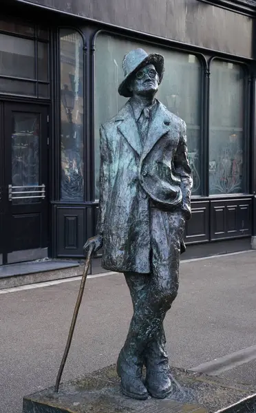 stock image James Joyce statue in the street, Dublin